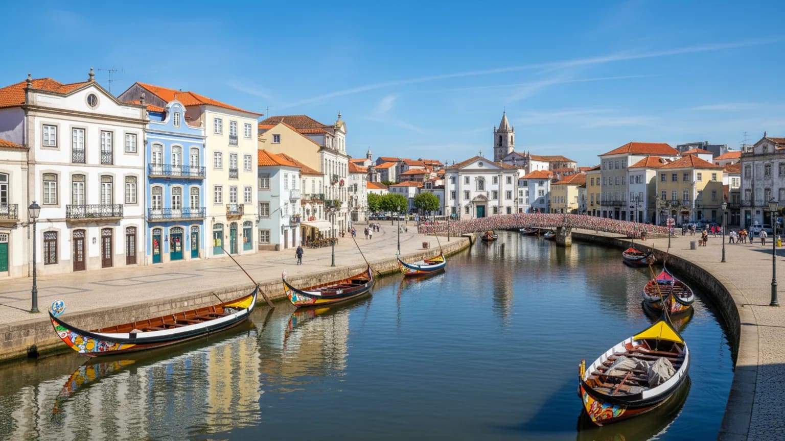 Vue panoramique de Aveiro