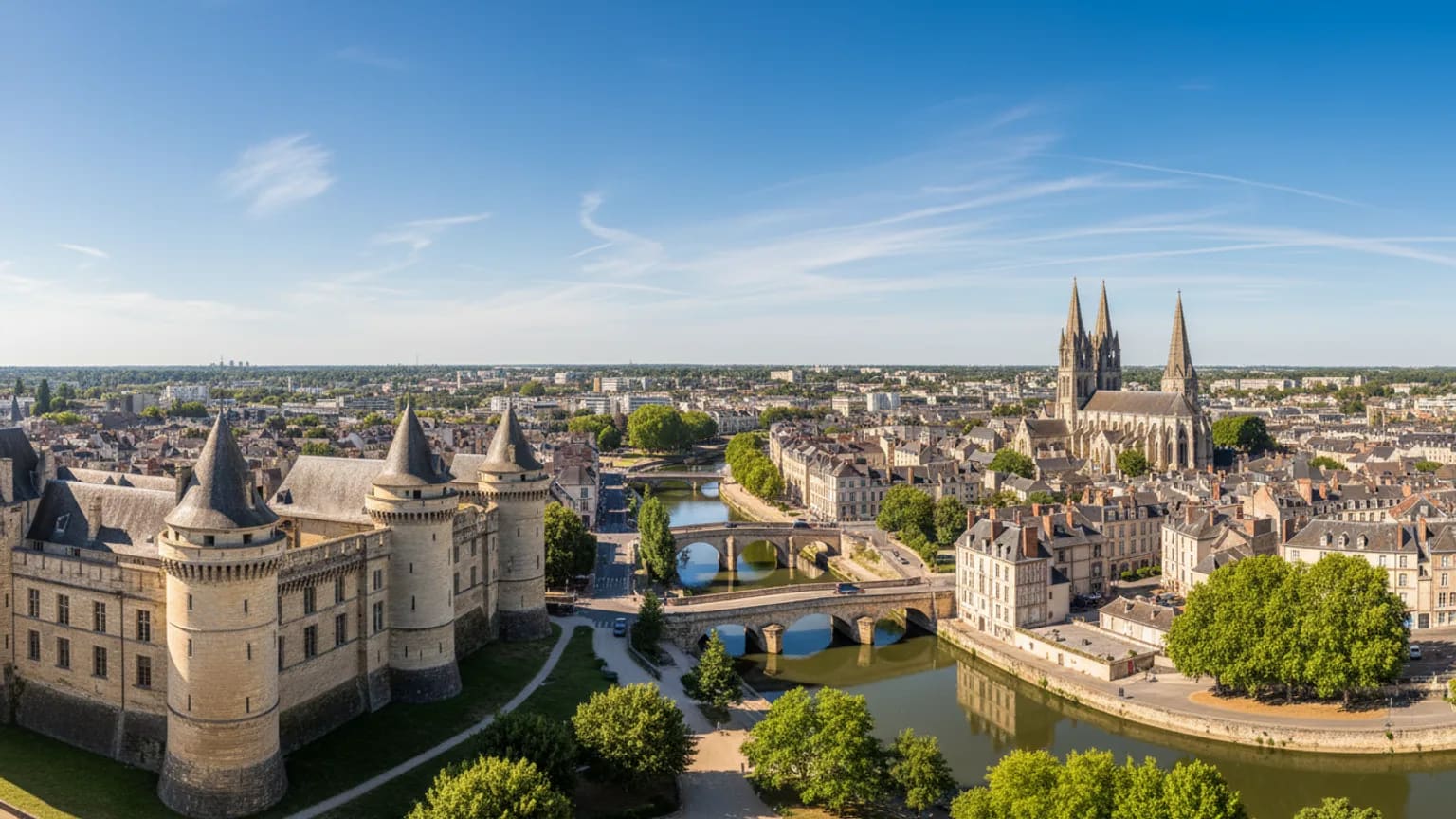 Vue panoramique de Caen