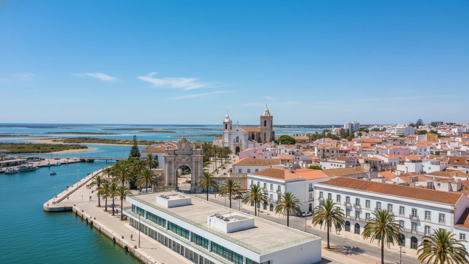 Vue panoramique de Faro