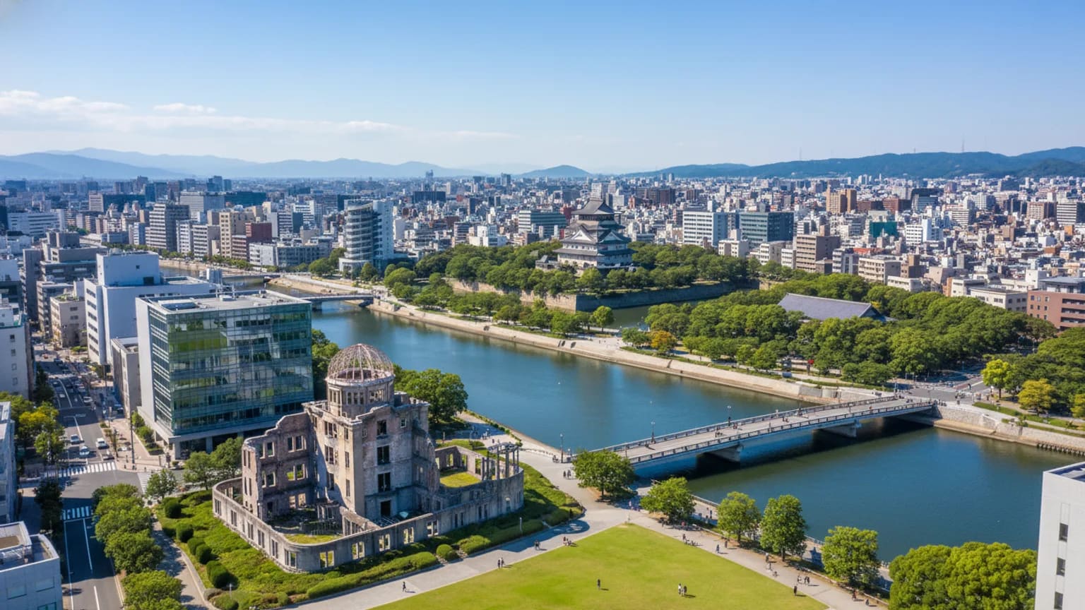 Vue panoramique de Hiroshima