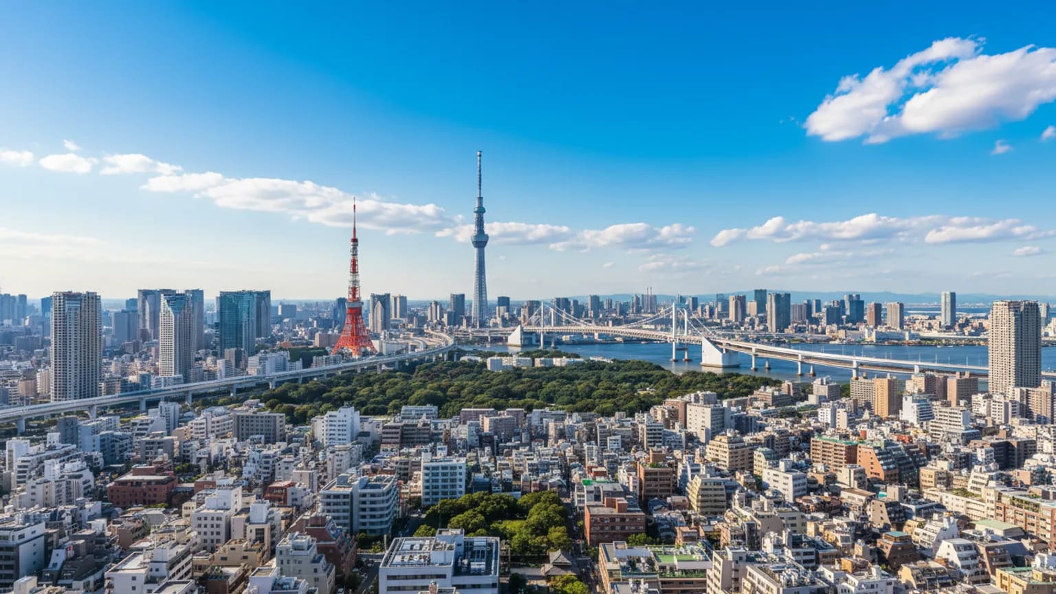 Vue panoramique de Tokyo